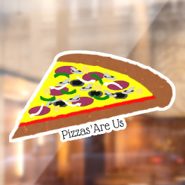 Pizza Design Window Cling