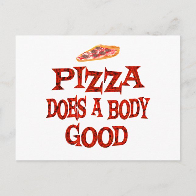 Pizza Does Good Postcard (Front)