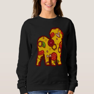Pizza Dog Funny Pizza Shih Tzu Dog Sweatshirt
