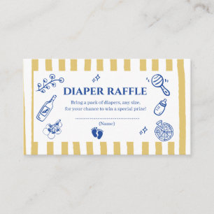 Pizza doodle special Delivery Baby Shower Enclosure Card