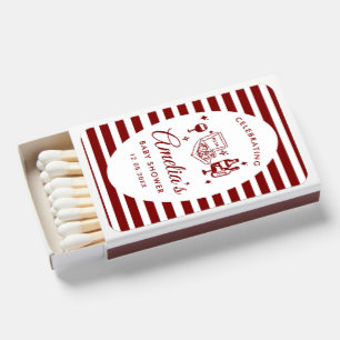 Pizza doodle special Delivery Baby Shower Matchboxes