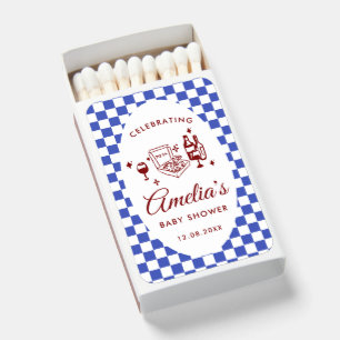 Pizza Doodle Special Delivery Baby Shower  Matchboxes