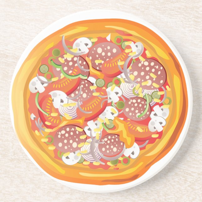 Pizza Drink Coaster (Front)
