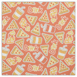 Pizza &amp; Drink Pattern fabric