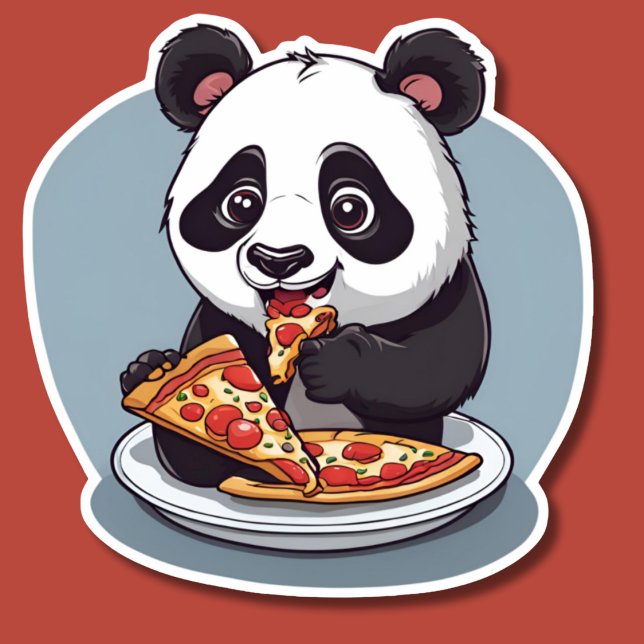 Pizza Eating Panda  Sticker (Creator Uploaded)