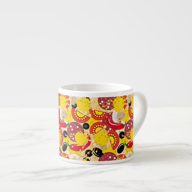 Pizza Espresso Cup (Front Right)