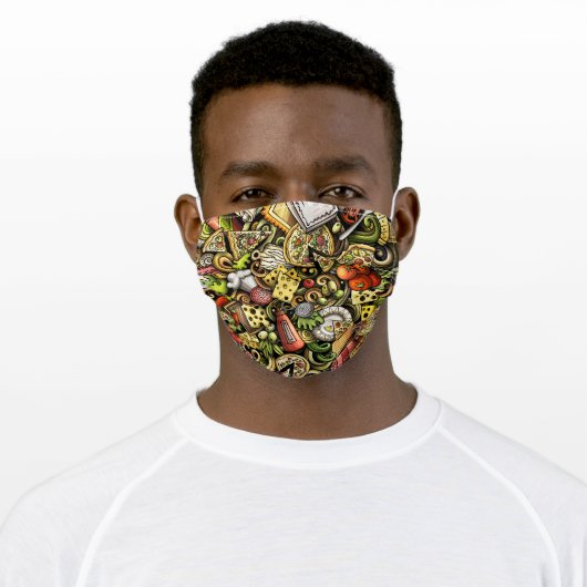 PIZZA Face Mask (Worn)