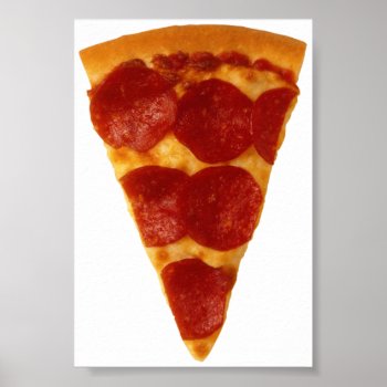 Pizza Fan Poster by Rockethousebirdship at Zazzle