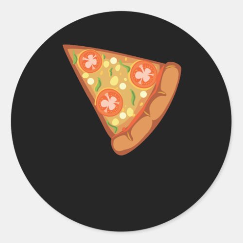 Pizza Favorite Food Classic Round Sticker