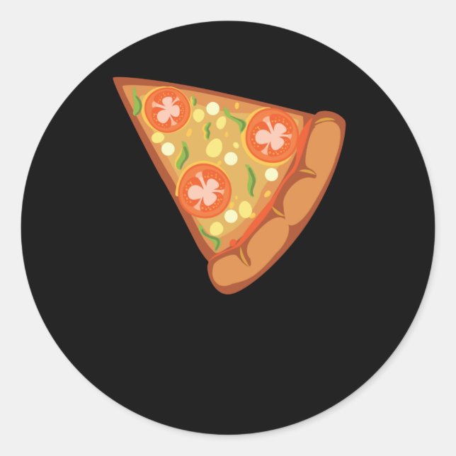 Pizza Favorite Food Classic Round Sticker (Front)