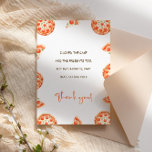 Pizza First Birthday Party Thank You Card<br><div class="desc">The "Pizza First Birthday Party Thank You Card" is a great way to show your appreciation to guests for attending your child's pizza-themed birthday party. Its fun design and pizza elements tie in perfectly with the party theme,  making it a delightful and memorable way to say thank you!</div>