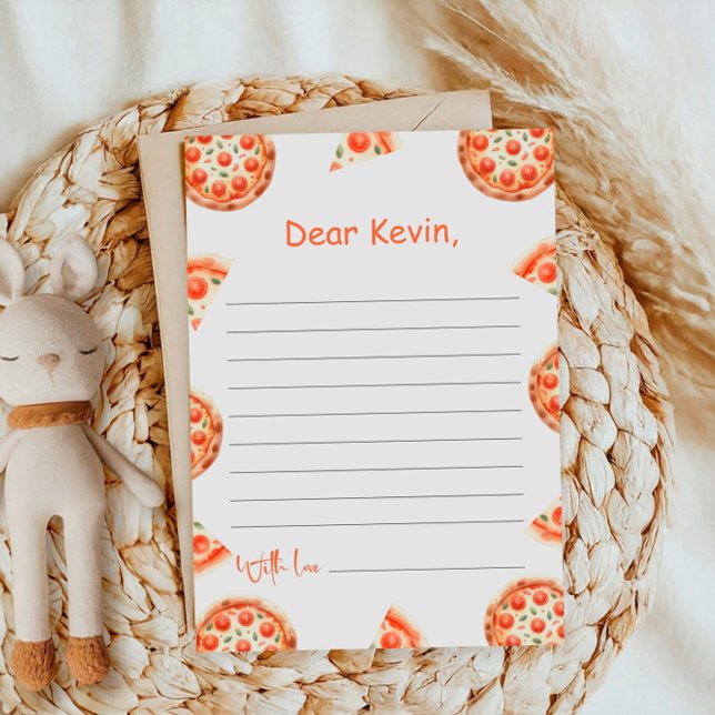 Pizza First Birthday Party Time Capsule Card (Creator Uploaded)