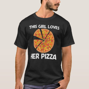 Pizza For Girls Kids Italian Pizza Slice Food 1 T-Shirt