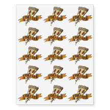 Pizza Forever Funny Tattoo