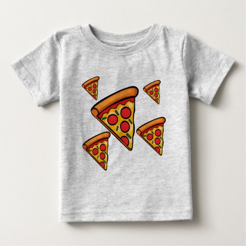 Pizza Friday Design _ Baby Fine Jersey T_Shirt