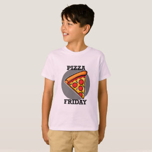 Pizza Friday Design - Kids' Basic T-Shirt