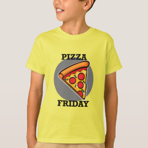 Pizza Friday Design - Kids' Basic T-Shirt