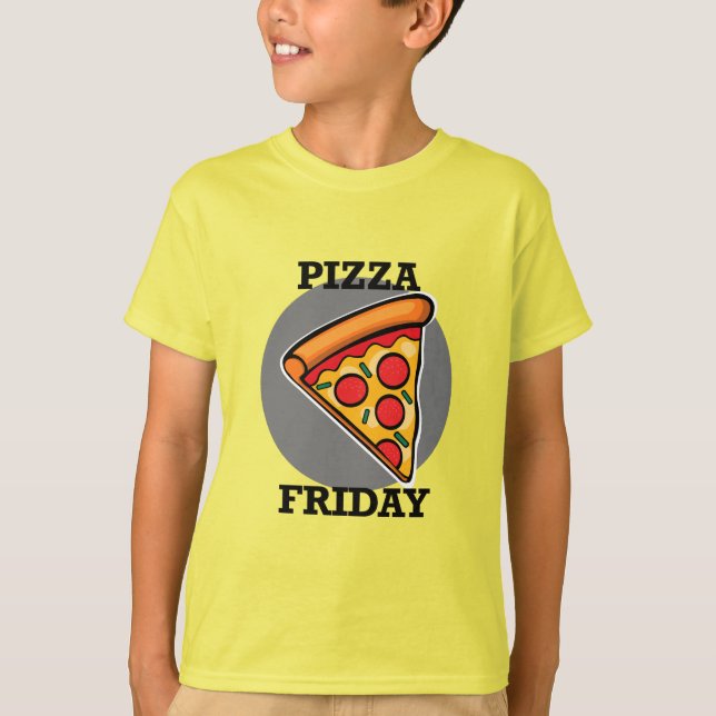 Pizza Friday Design - Kids' Basic T-Shirt (Front)