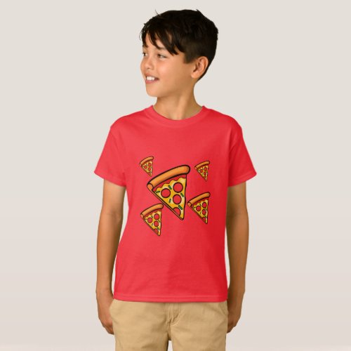Pizza Friday Design _ Kids Basic T_Shirt