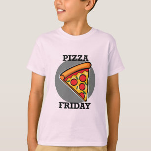 Pizza Friday Design - Kids' Basic T-Shirt