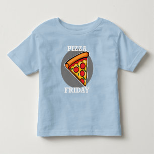 Pizza Friday Design - Toddler Fine Jersey T-Shirt