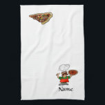 Pizza Fun Kitchen Towels to Customize!<br><div class="desc">Here's some fun pizza towels that you can customize with a name or whatever you want under our pizza chef. There's lots of room to add more text to it also. Just click the "Customize It" button and then go into the "Design" Mode on top left. Click the "Add Text"...</div>