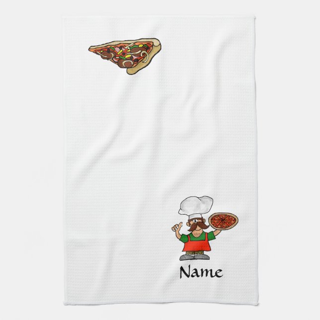 Pizza Fun Kitchen Towels to Customize! (Vertical)