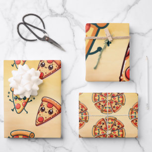Pizza Fun Wrapping Paper Sheets