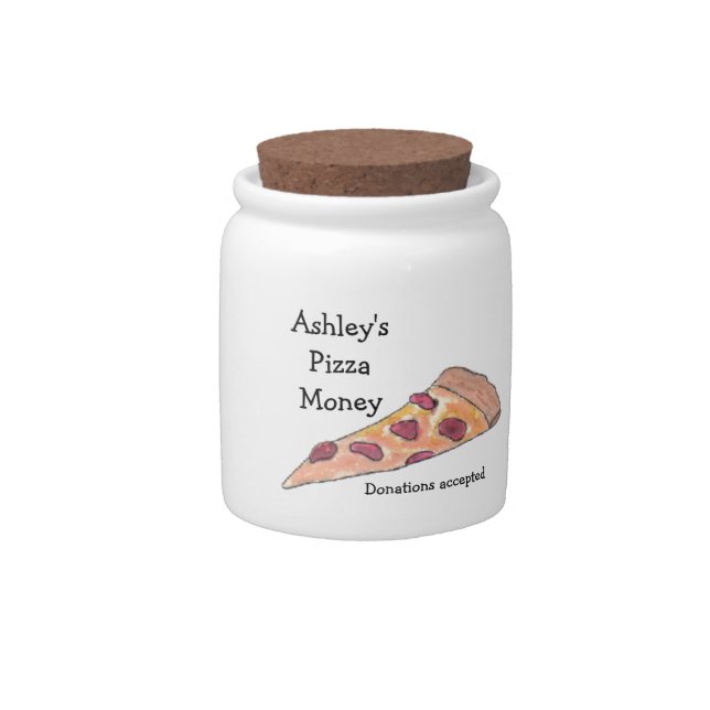 "Pizza Fund" Jar (Front)