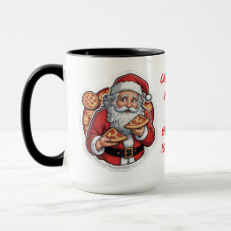 Pizza funny Christmas Mug editable