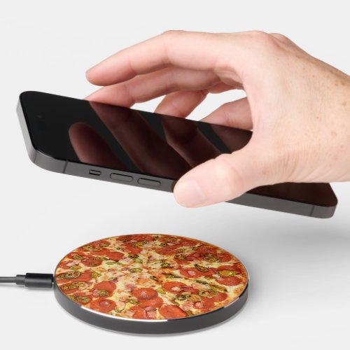 Pizza Funny Fast Food  Wireless Charger