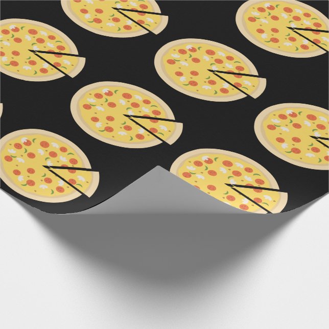 PIZZA FUNNY WRAPPING PAPER (Corner)