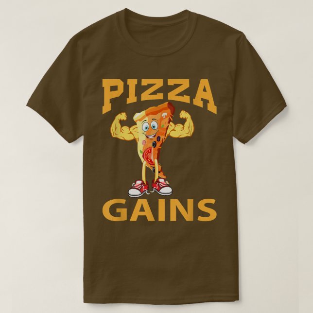 Pizza Gains, Gym 16373233 T-Shirt (Design Front)