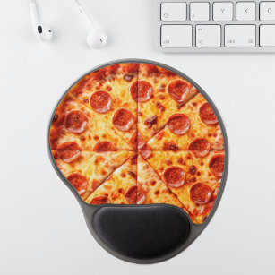 Pizza Gel Mousepad with Wrist Rest