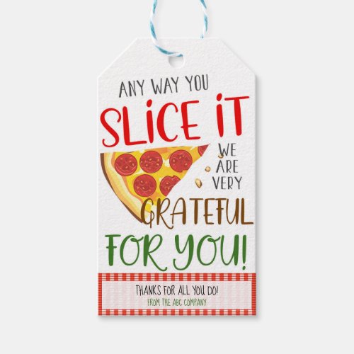 Pizza Gift Tags