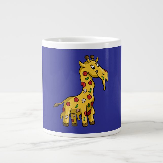 pizza giraffe giant coffee mug (Front)