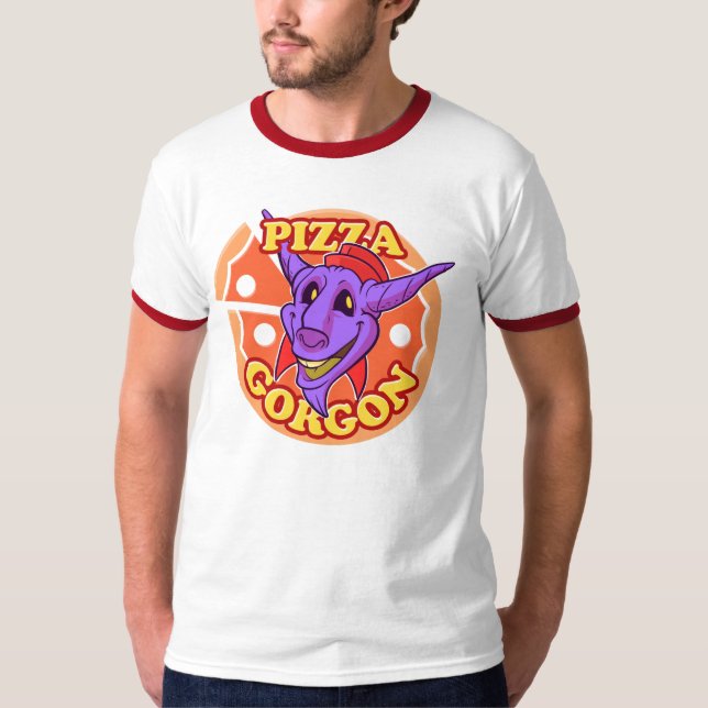 Pizza Gorgon T-Shirt (Front)