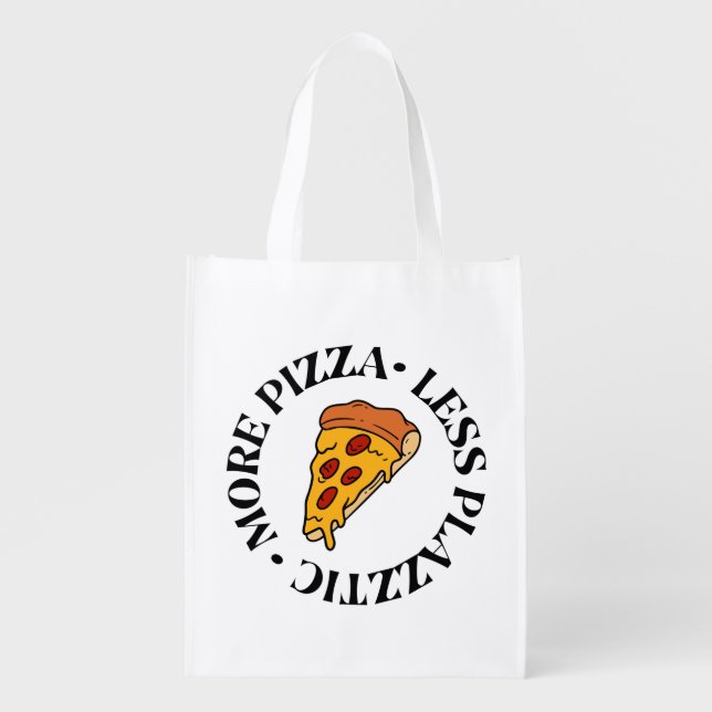 Pizza Grocery Bag (Front)