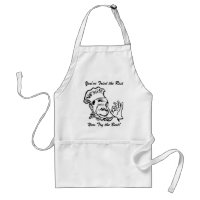 Pizza Guy Apron with Pizza Box Phrase