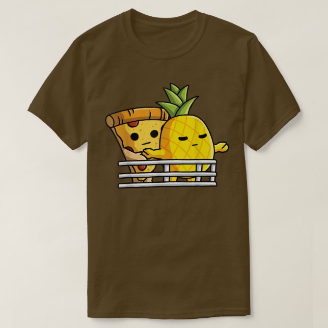 Pizza Hawaii Lovers Pose Pineapple And Pizza At Sh T-Shirt (Design Front)