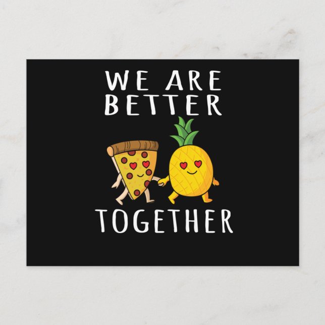 Pizza Hawaii Pineapple Pizza Food Postcard (Front)