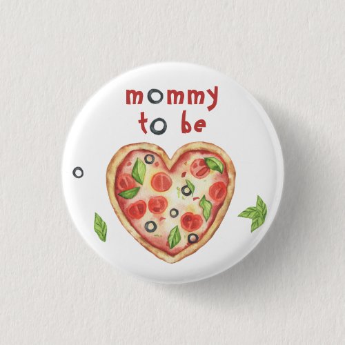 pizza heart baby shower - mommy to be