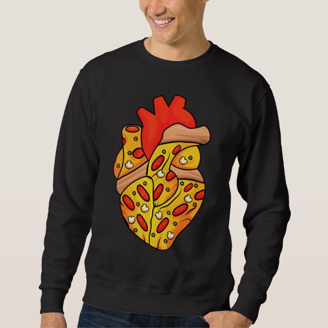 Pizza Heart Slice Neapolitan Pizzeria Pizzaiolo Cr Sweatshirt (Front)