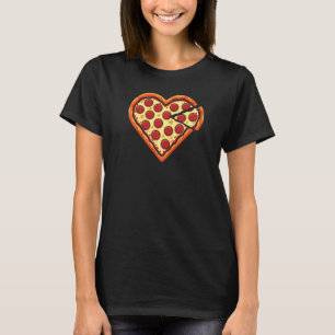 Pizza Heart Valentine's Day V day Fast Food T-Shirt