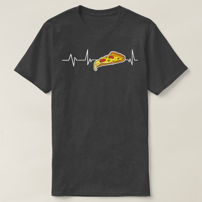Pizza Heartbeat Gift Pizza 16733297 T-Shirt (Design Front)