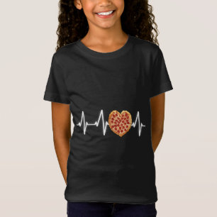 Pizza Heartbeat Pizza Pulse Food Lover Foodie Pizz T-Shirt