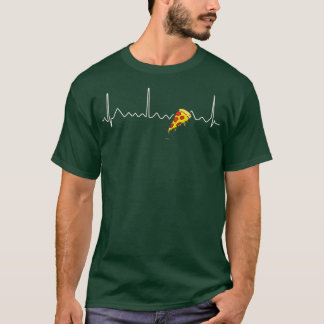 Pizza Heartbeat Tee Funny Gifts For Pizza Lovers