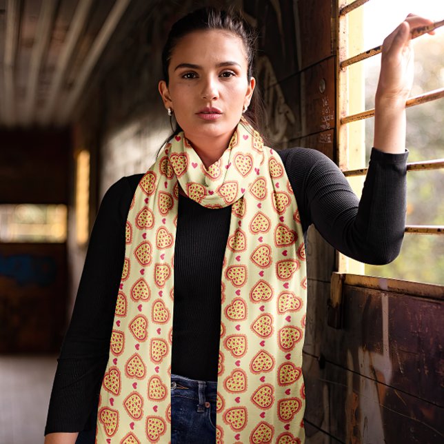Pizza Hearts Pattern Scarf (Creator Uploaded)