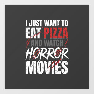 Pizza Horror Movies Halloween Design_1 Floor Decals