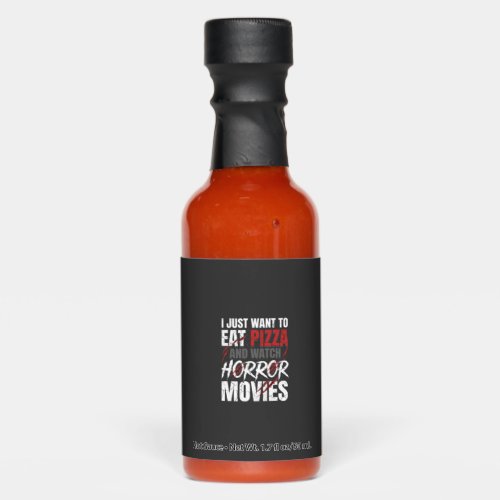 Pizza Horror Movies Halloween Design_1 Hot Sauces